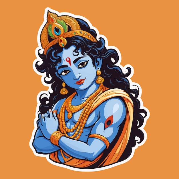 Lord Krishna sticker