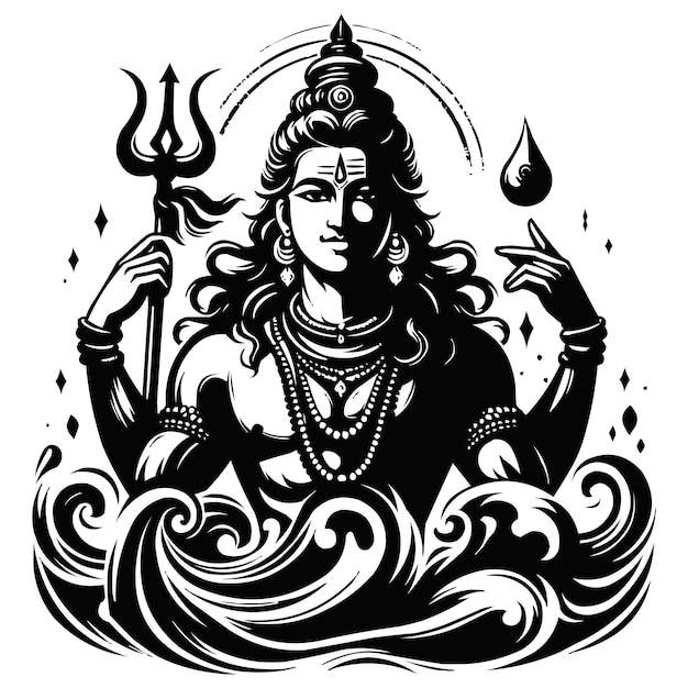 Lord Mahadev shiv vector