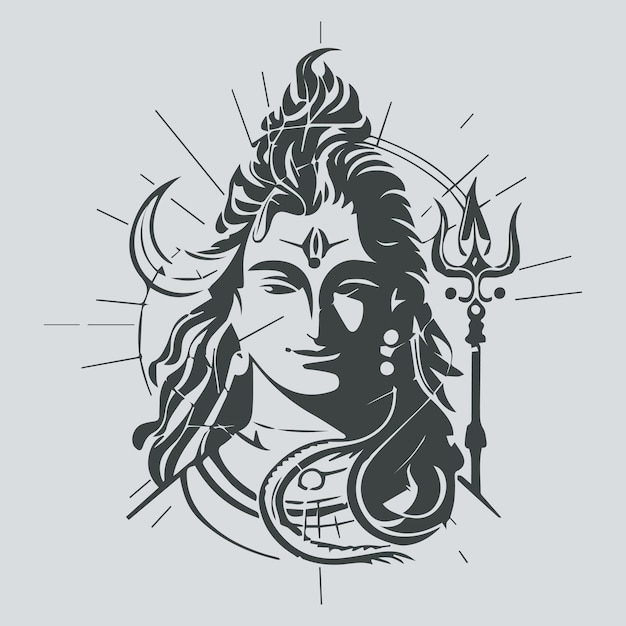 Vector lord mahadev shiva linga