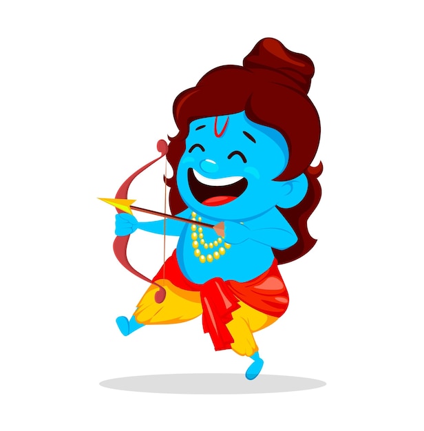 Lord Rama with bow and arrow