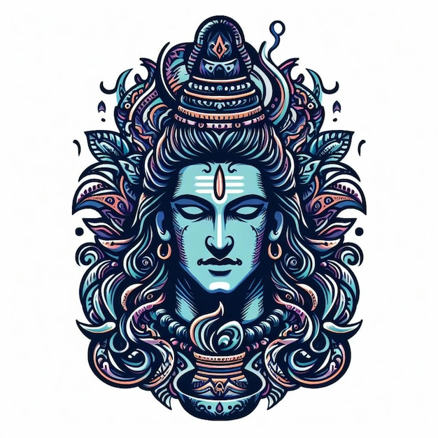 Lord Shiv artistic vector design