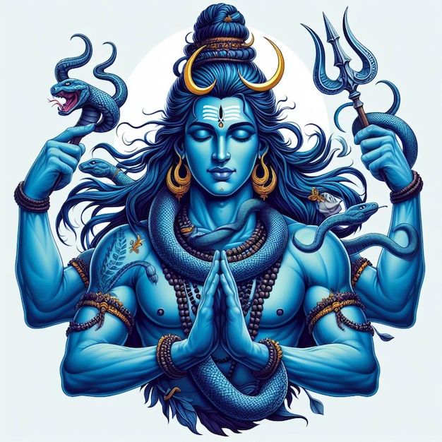 Lord Shiv artistic vector design