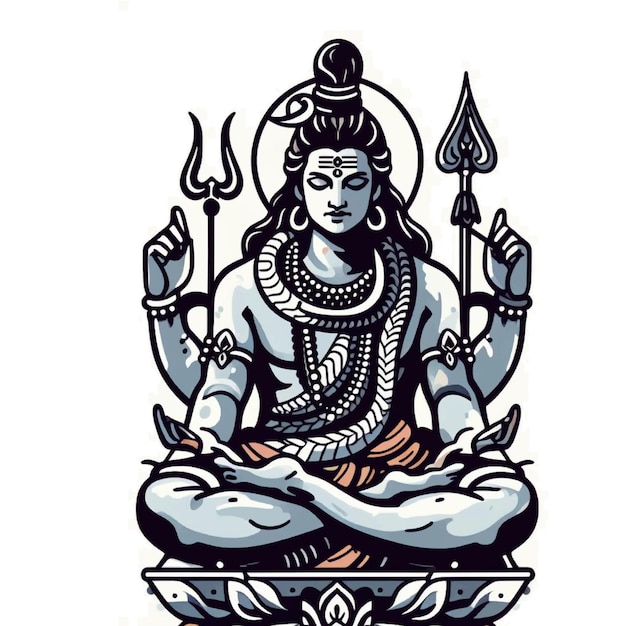 Lord Shiv artistic vector design