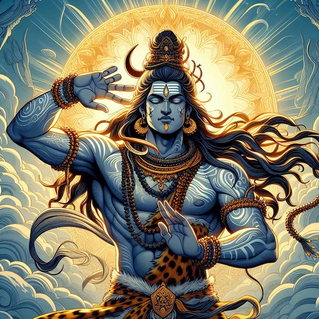 Lord Shiv artistic vector design