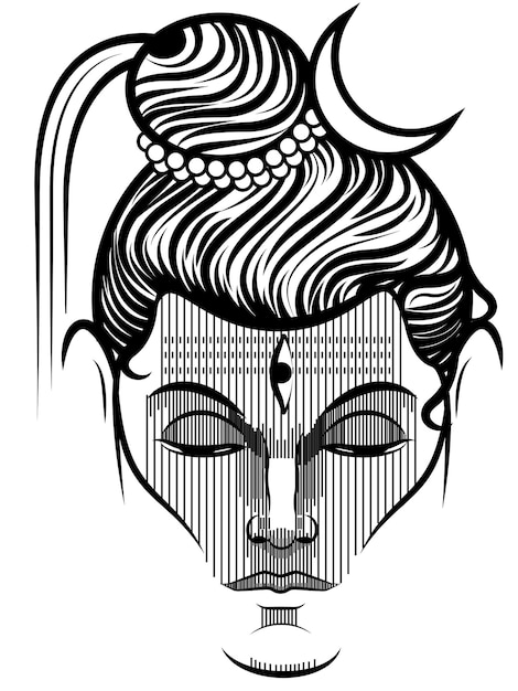 Lord Shiva Face, Indiase goden, mahadev