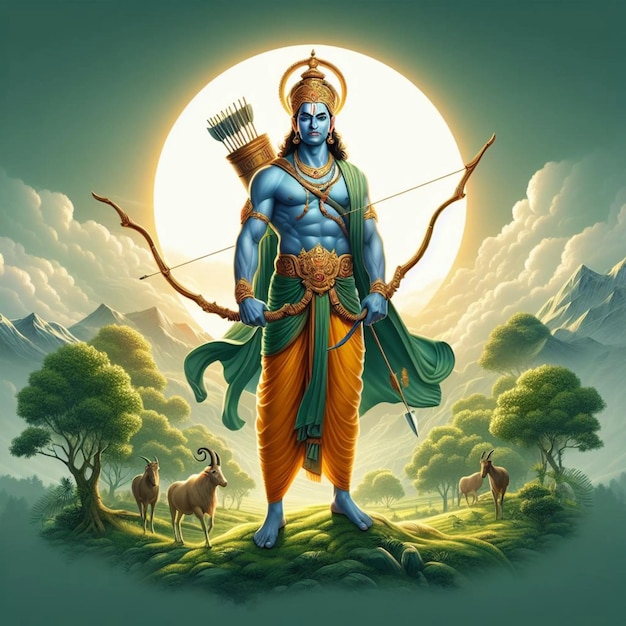 Lord Shree Ram vector illustratie