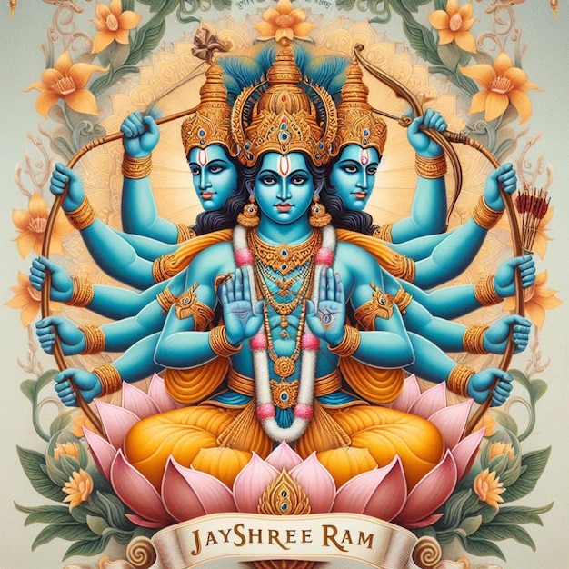 Lord Shree Ram vector illustratie