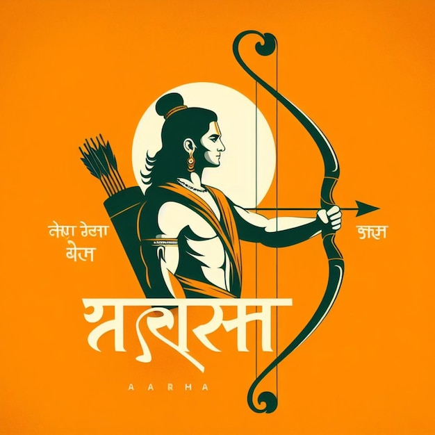 Lord Shree Ram vector illustratie