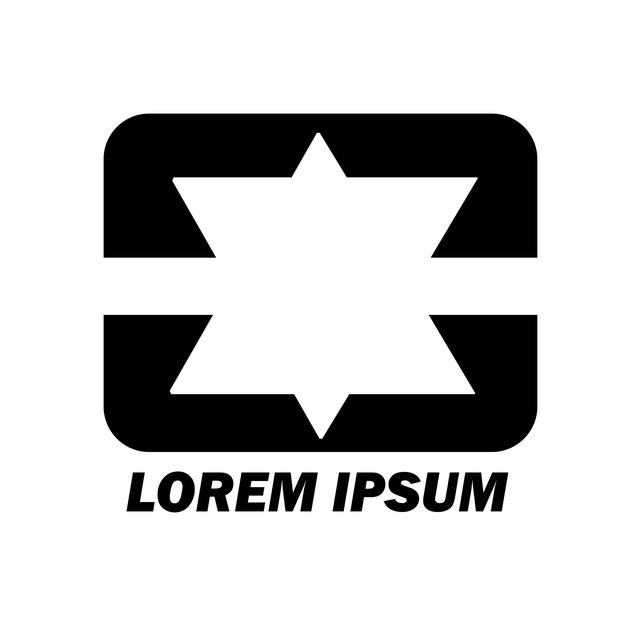 Дизайн логотипа lorem ipsum премиум-векторная иллюстрация