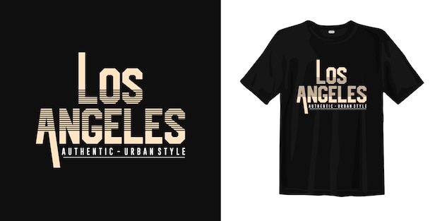 T-shirt los angeles autentica in stile urbano