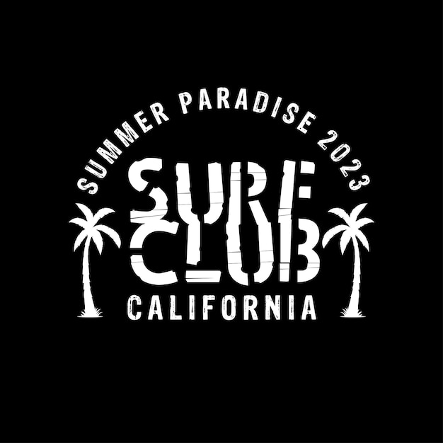 Los angeles california summer paradise tshirt design