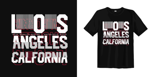 Los Angeles Californië met glitchstijl voor druk