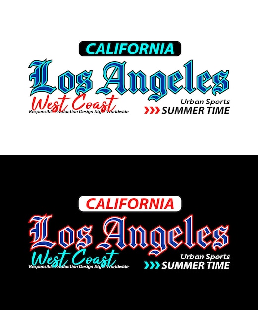 티셔츠 등에 인쇄할 수 있는 로스앤젤레스 시 빈티지 스포츠
