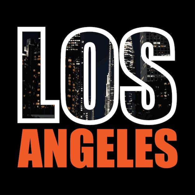 Premium Vector | Los angeles design for print ready t shirts