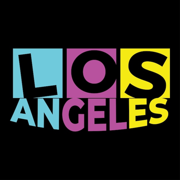 Los Angeles ontwerp voor print klaar t-shirts logo