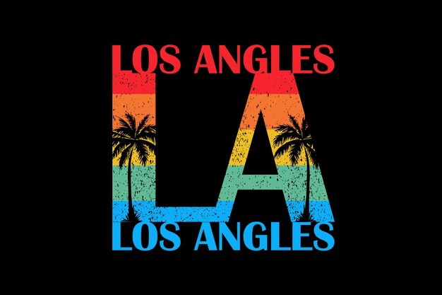 Los angeles retro design landscape