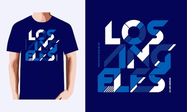 Vector los angeles t-shirt and apparel design