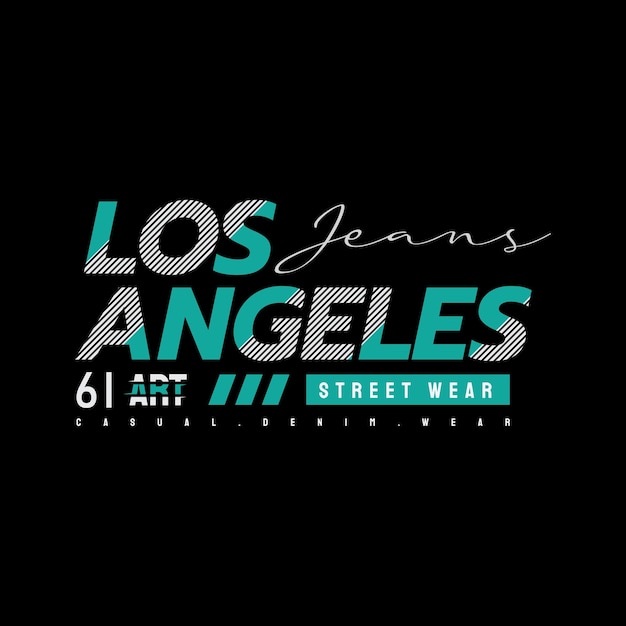 Los angeles tshirt en kledingontwerp