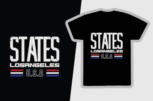 Los angeles tshirt en kledingontwerp