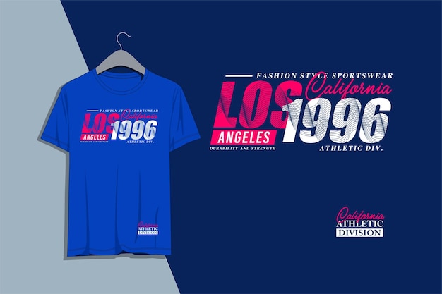 Los angeles typography design for men's tshirt