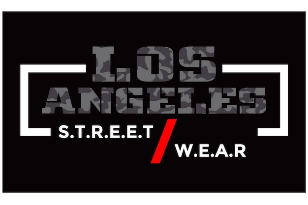 Los angeles Vintage typography design in vector illustration shirt clothing and other uses