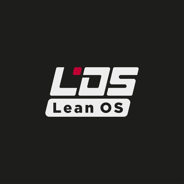 Vector los lean os fitness gym-logo modern logotype