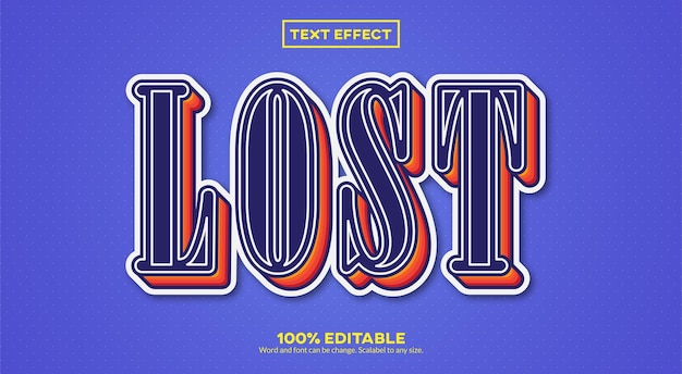 Lost 3D Text Effect