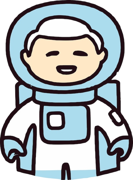 Lost in Space A Vector Illustration of an Astronaut Adrift