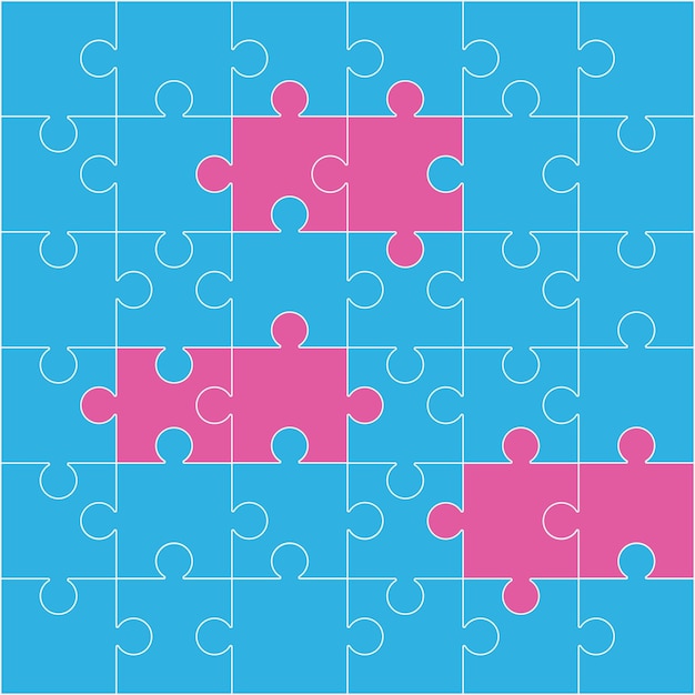 パズル プレゼンテーション ビジネス バックグラウンド セクション 比較 サービス バナー