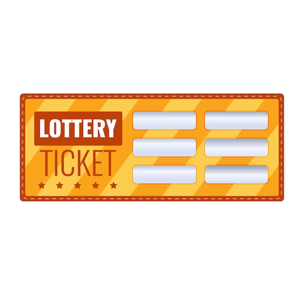 Loterijticket voor het trekken van geld en prijzen Loterij geluk fortuin