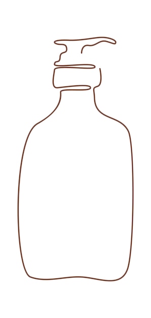 Lotion drawing in line art