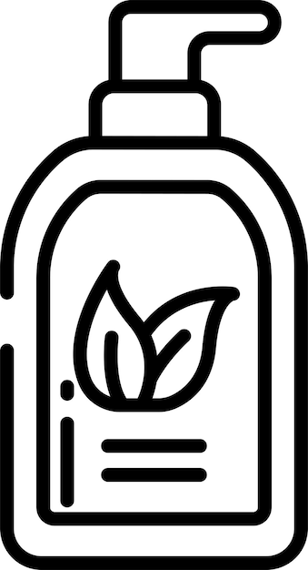 Vector lotion outline vector illustration