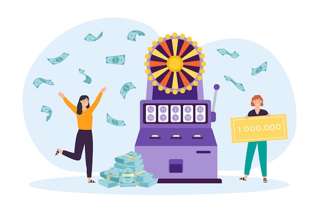 lottery game concept win lottery or jackpot