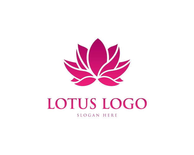 Vector lotus blad vector ontwerp logo concept sjabloon