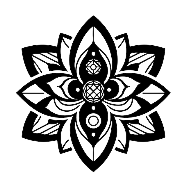 Lotus bloem ontwerp vector illustratie