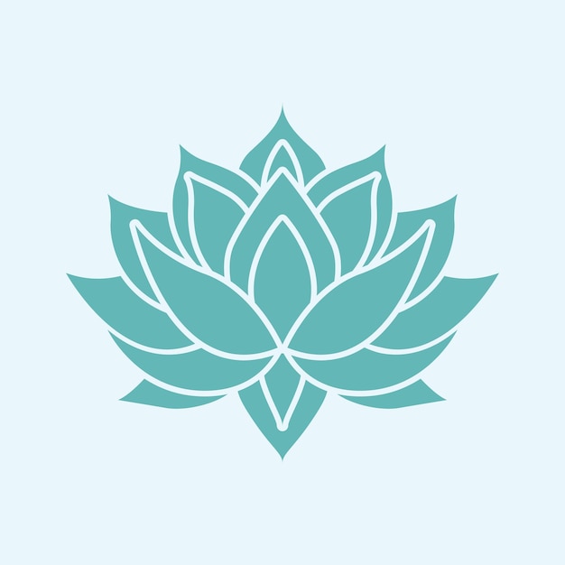 Lotus bloem vector pictogram ontwerp Bloemen logo ontwerp