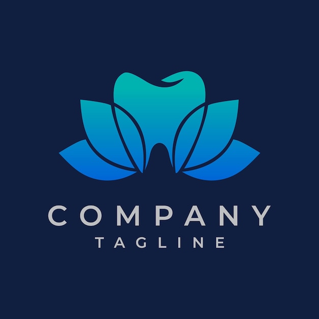 lotus dental clinic logo design