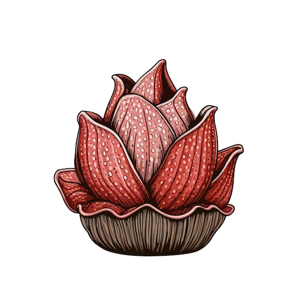 Vector lotus flower ai generated image