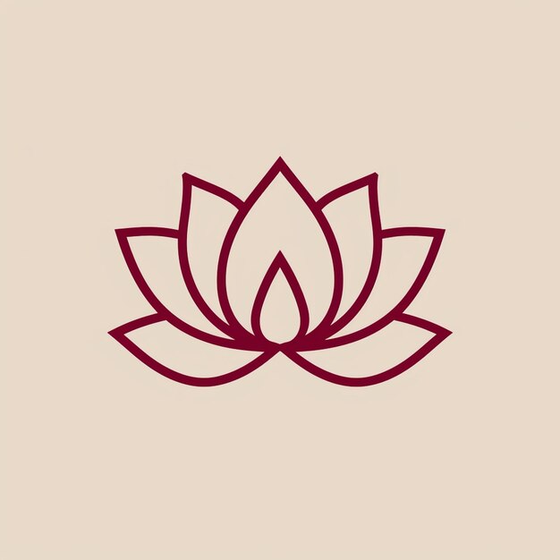 Вектор Цветок лотоса, лепестки растения, красота, природа, дзен, медитация, мир, спокойствие, логотип йоги.