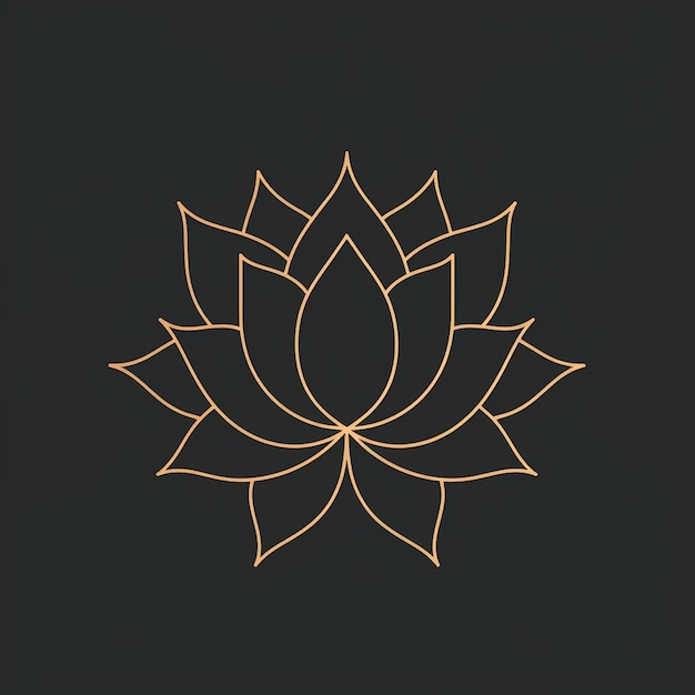 Vettore lotus flower bloom petal plant beauty nature zen meditazione pace serenità yoga simbolo logo