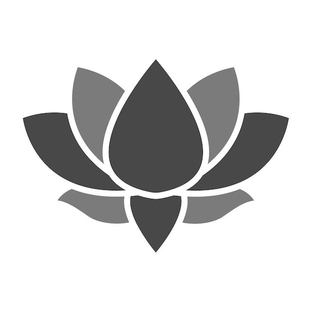 Vector lotus flower icon