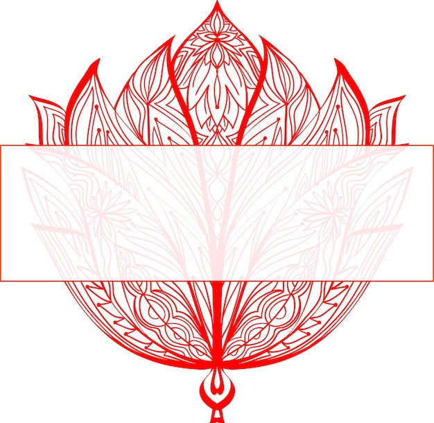 Vector lotus flower illustratie