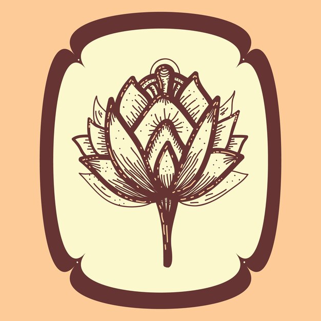 Lotus flower illustratie