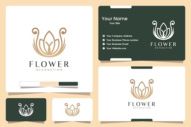 Цветок лотоса, вдохновение для дизайна логотипа