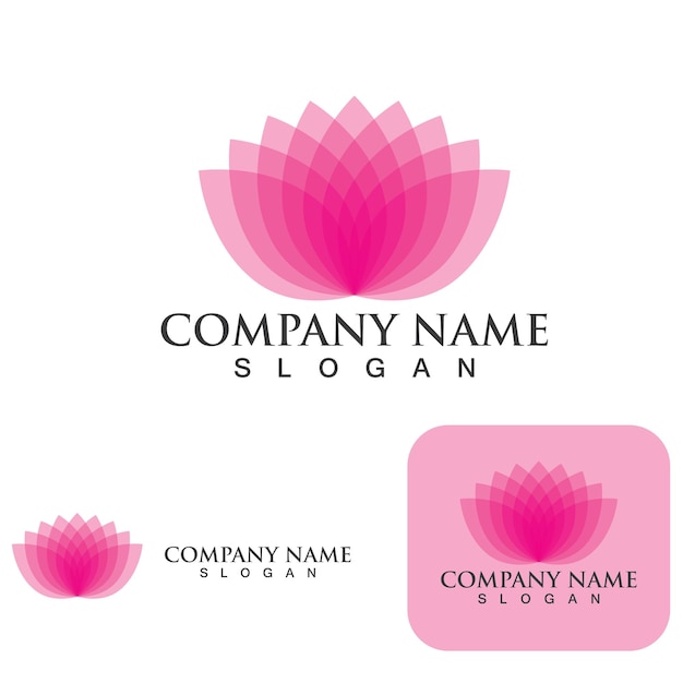 Lotus Flower Logo And Symbol Vector