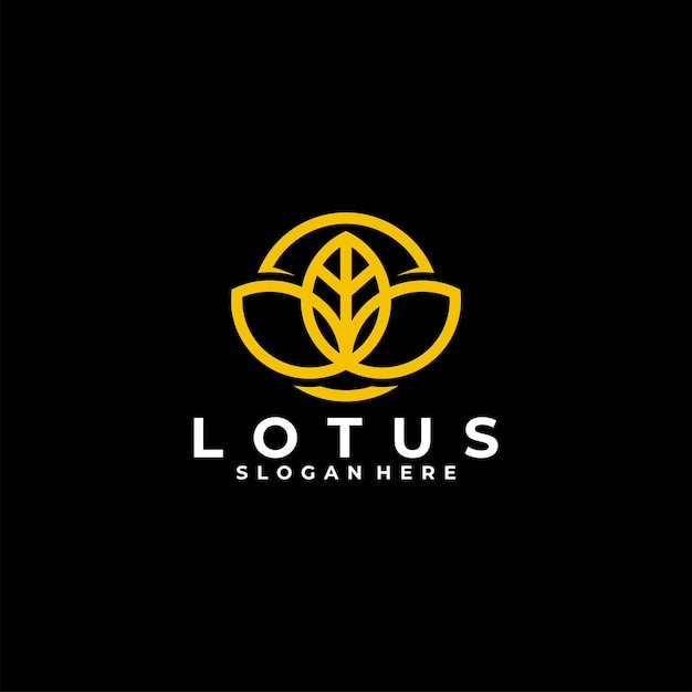 Векторный дизайн логотипа цветка лотоса