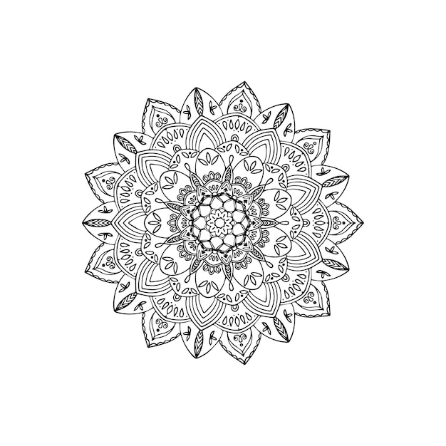 цветок лотоса Мандала из цветочных орнаментов