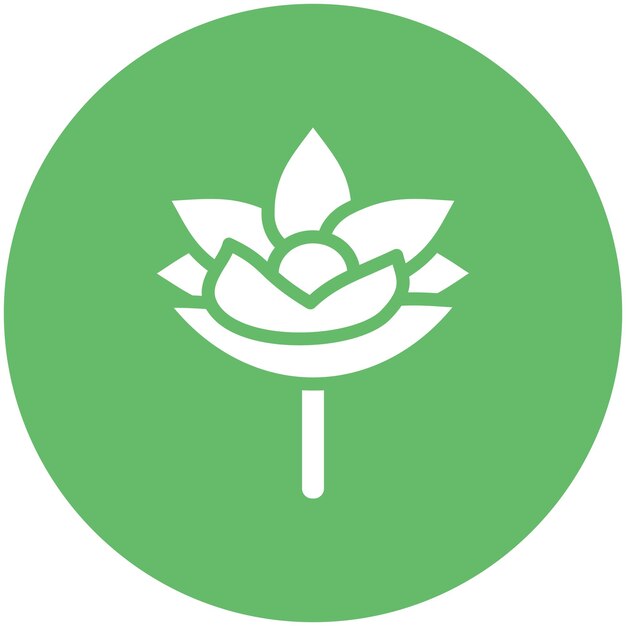 Vector lotus flower vector icon illustration of flowers iconset