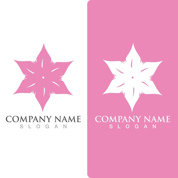 Lotus flowers design logo Template icon