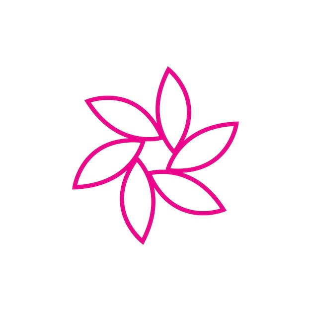 Значок логотипа иллюстрации цветов лотоса Вектор